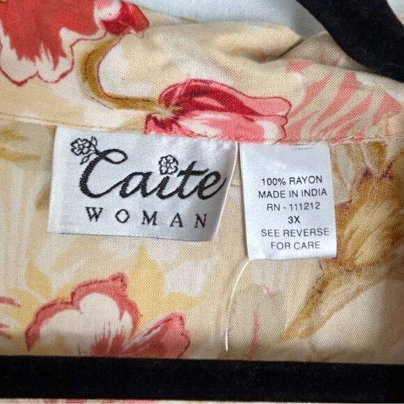 NWT Vtg 80s 90s Floral Button Front Maxi Dress 3X Cottagecore Boho Mature Modest - Picture 3 of 14